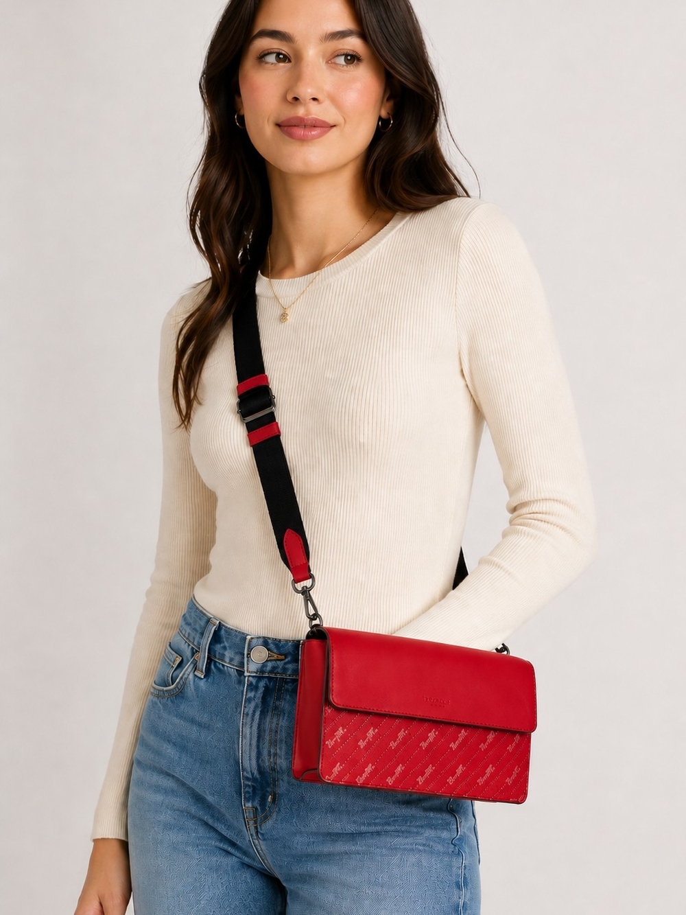 COACH Turner Flap Crossbody Red Calf Leather Bag Excellent Condition - Picture 2 of 16